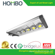 5 ampoules COB Super Bright LED lampe de rue Bridgelux chips led lampe extérieure 200w ~ 230w 5 ans garantie haute qualité